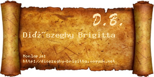 Diószeghy Brigitta névjegykártya
