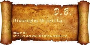 Diószeghy Brigitta névjegykártya
